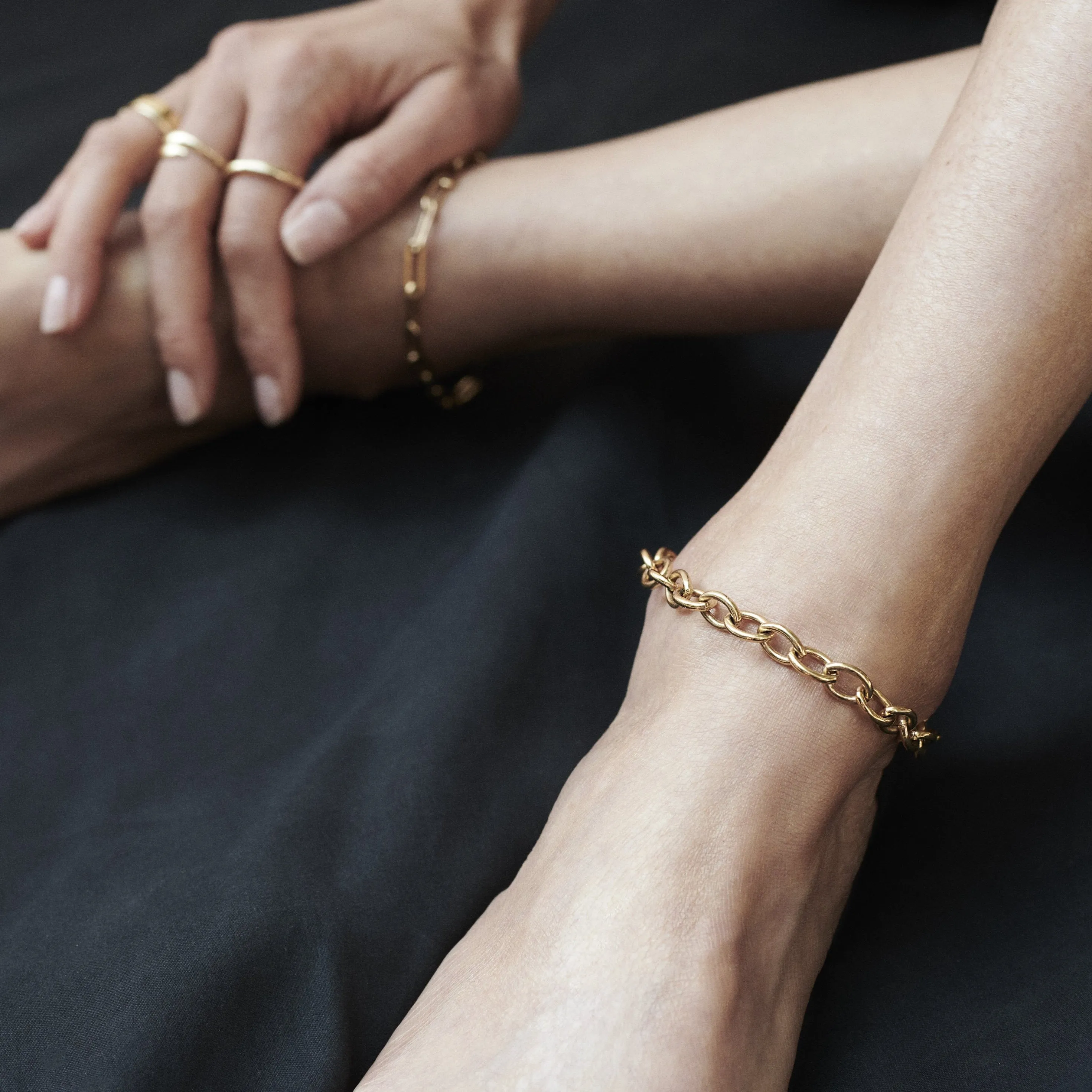 Chunky Chain Anklet - Sterling Silver