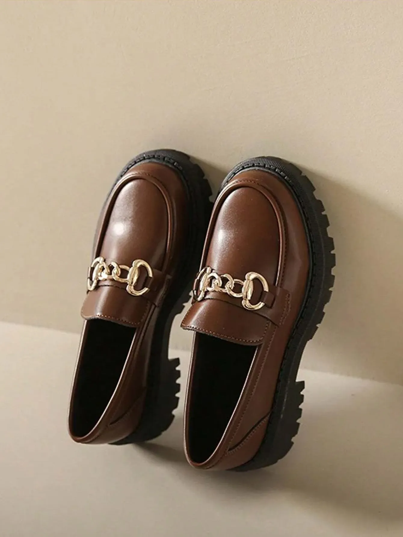 Chunky Heel Loafers With Thickened Sole- FD ⚡
