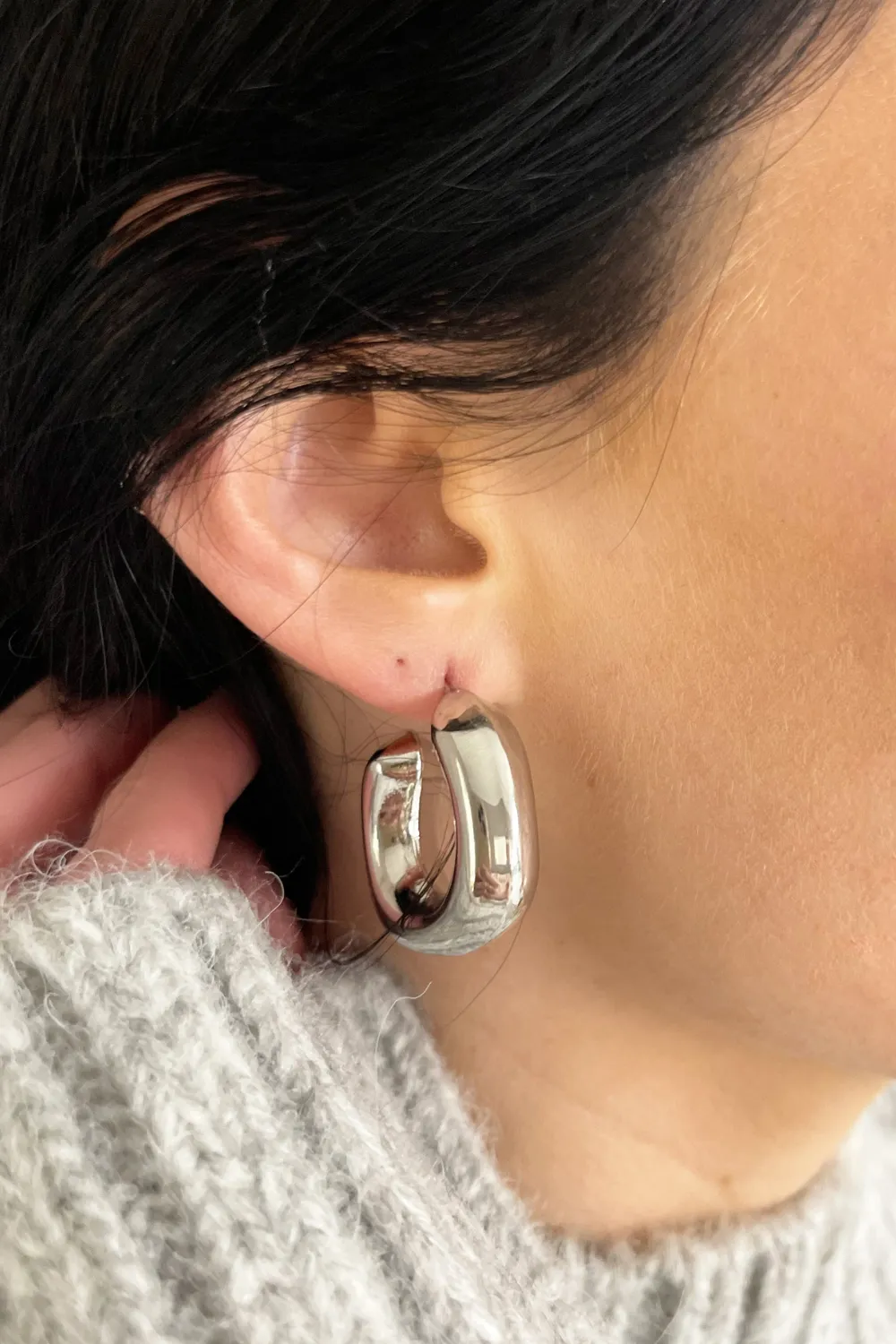 Chunky Hoop Earrings