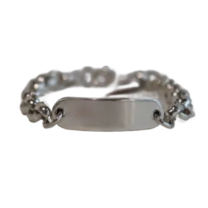 Chunky Silver Bar Bracelet