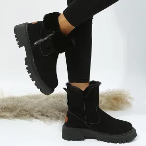 Chunky Soul Fur Zip Boots