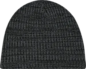 Chunky Waffle Knit Board Toque Black Heather