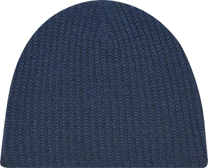 Chunky Waffle Knit Board Toque Navy