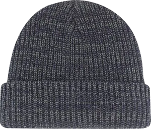 Chunky Waffle Knit Cuffed Toque Navy Heather