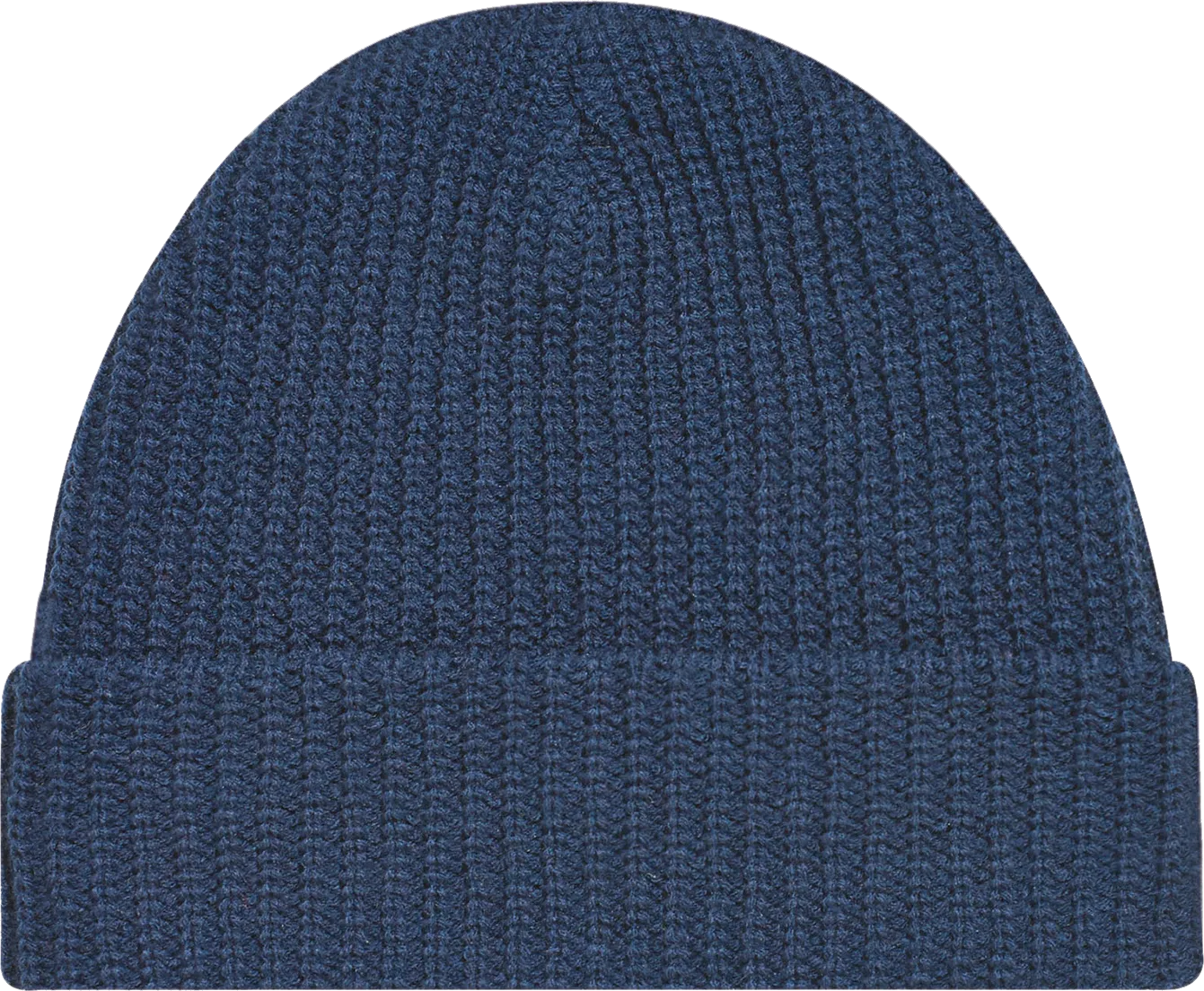 Chunky Waffle Knit Cuffed Toque Navy
