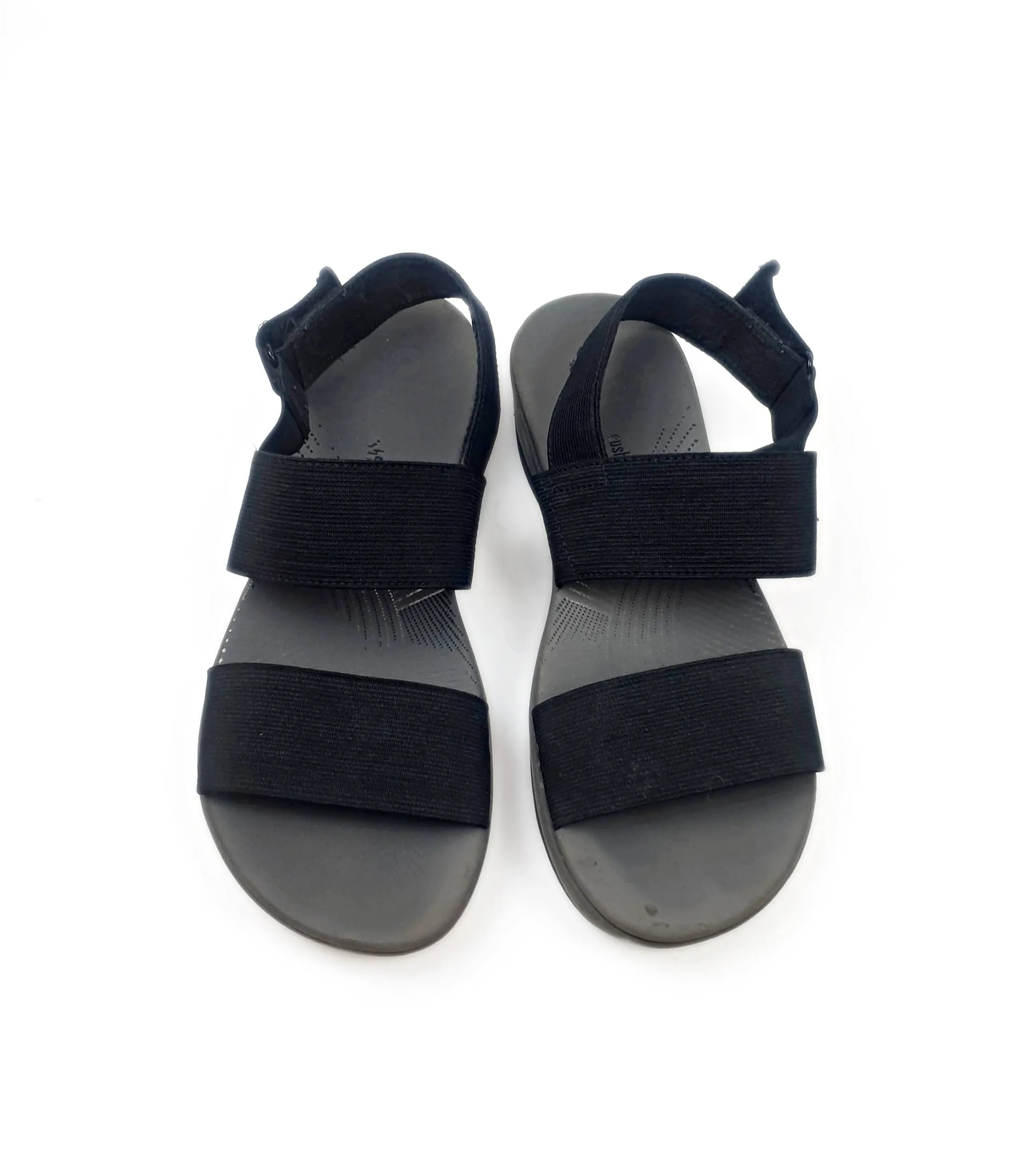 Clarks black shoes size 7.38
