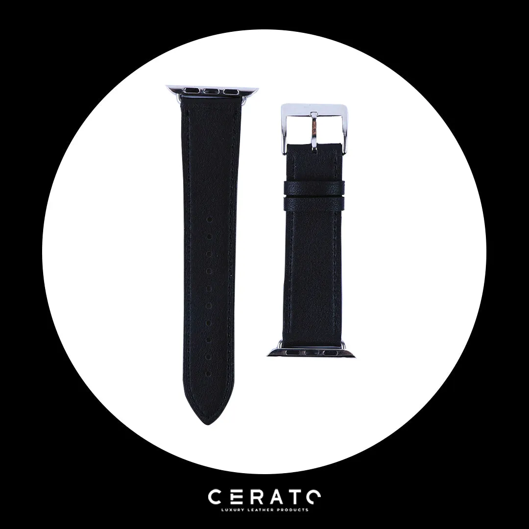 Classic Dark Leather Apple Watch Band 38mm - 40mm