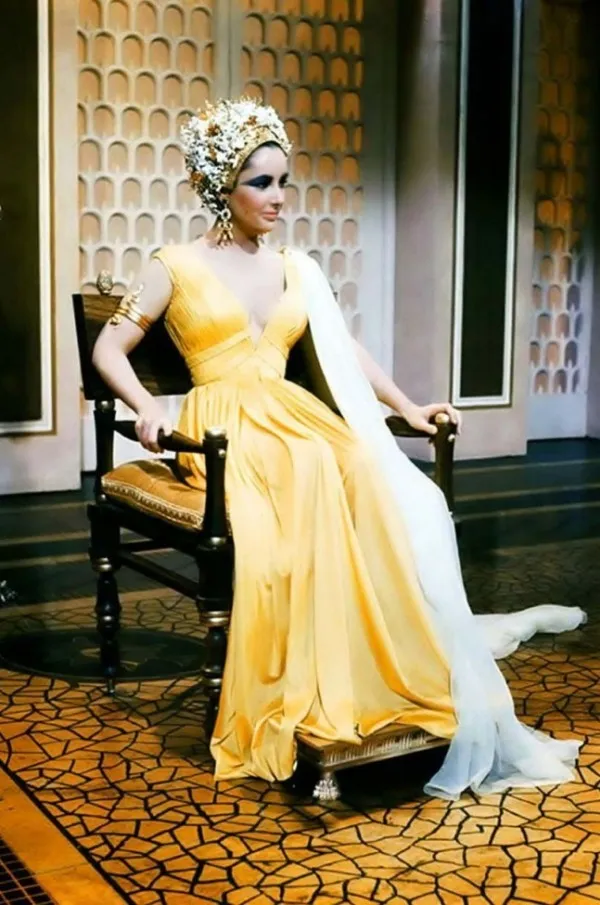 Cleopatra Elizabeth Taylor Yellow Dress