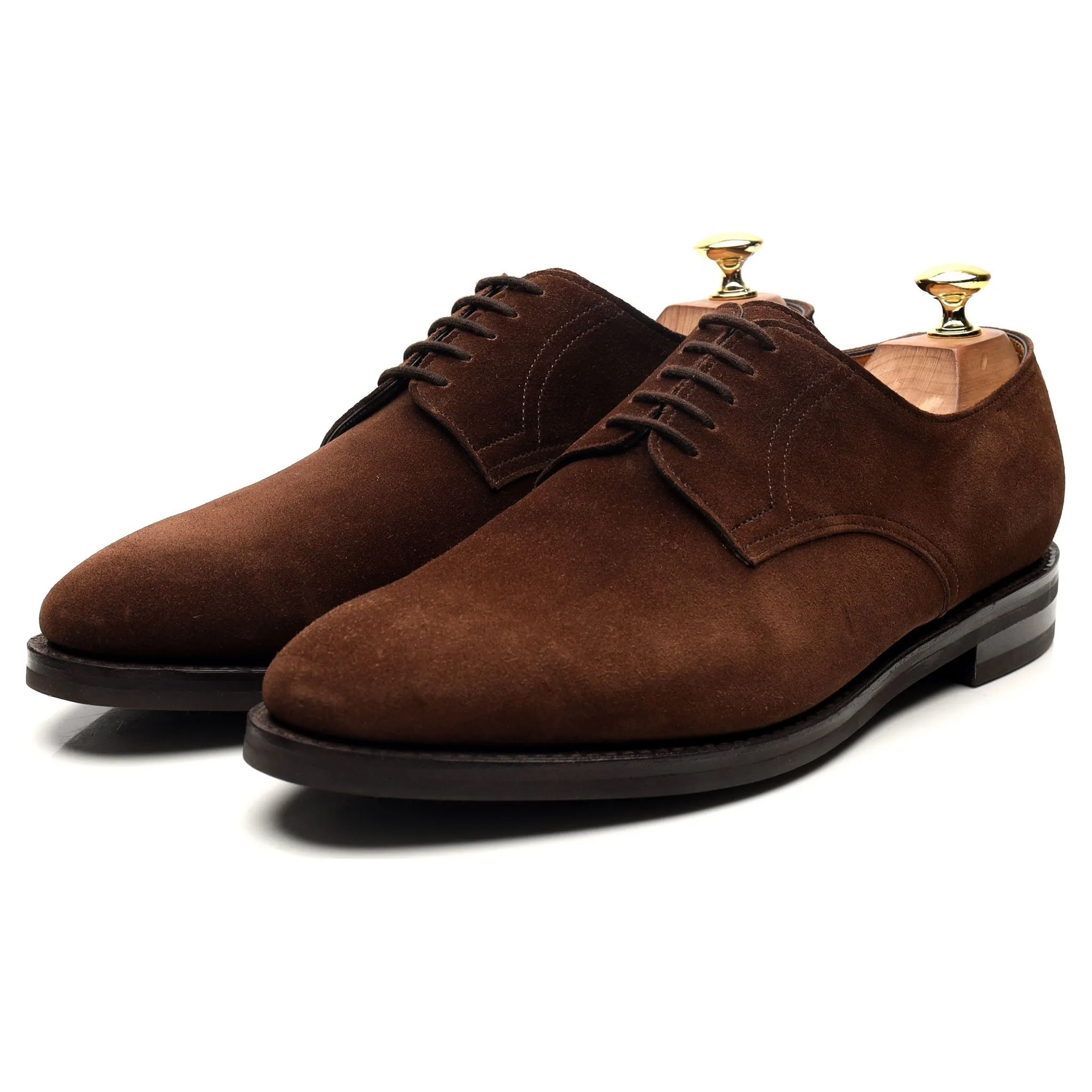 'Cleve' Dark Brown Suede Derby UK 8.5 E