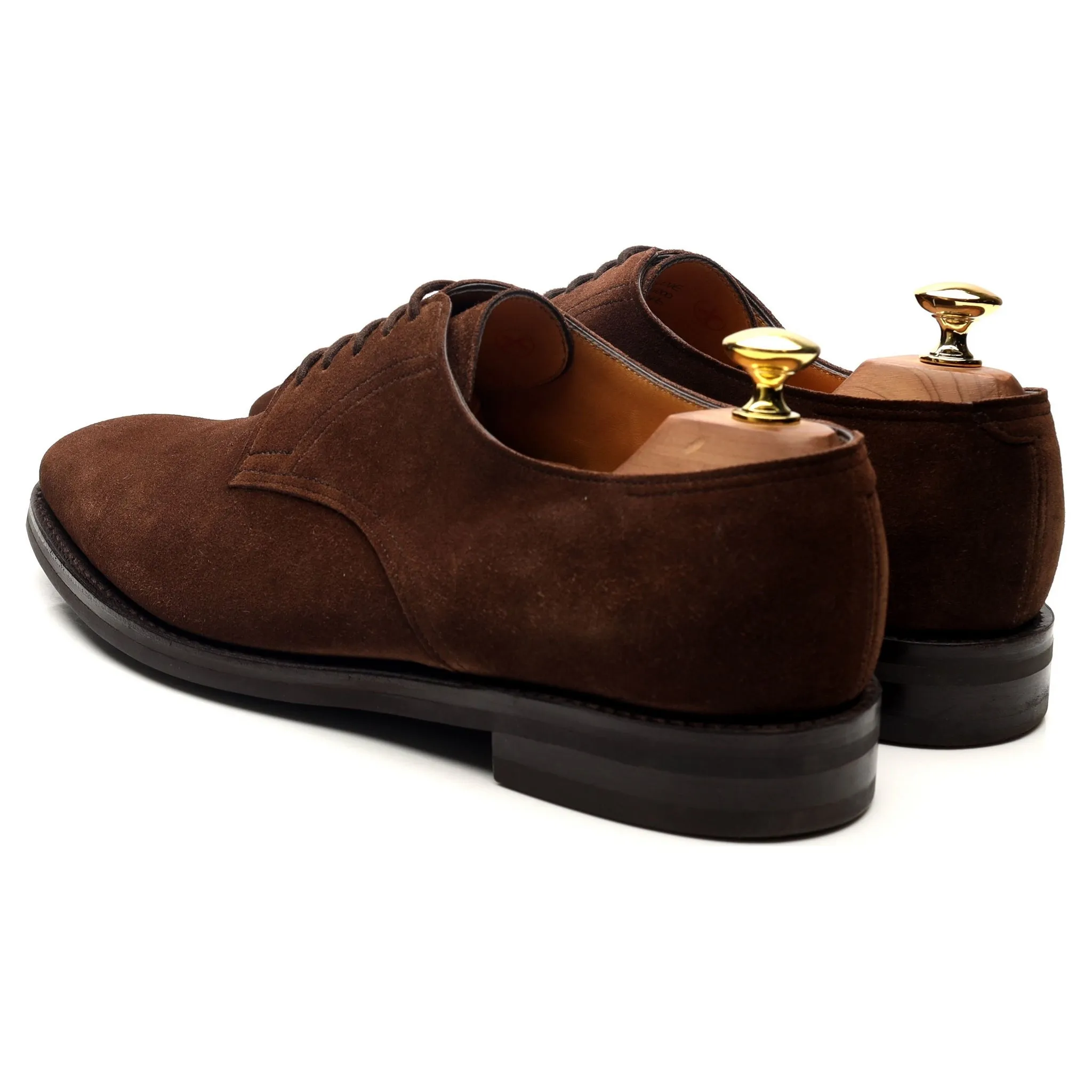 'Cleve' Dark Brown Suede Derby UK 8.5 E