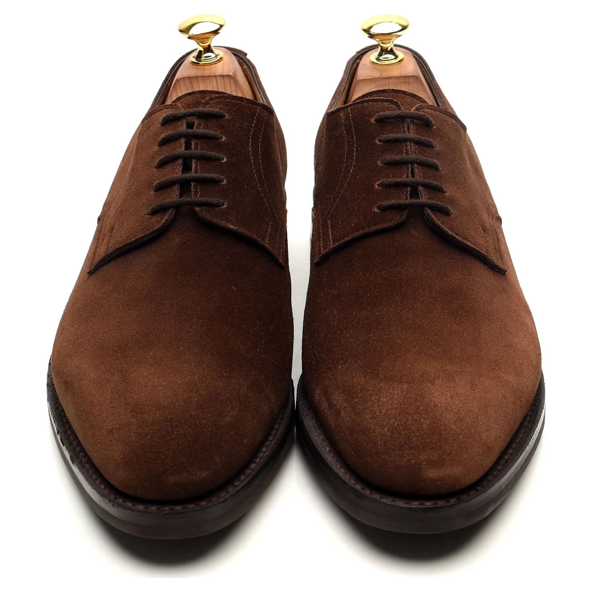 'Cleve' Dark Brown Suede Derby UK 8.5 E