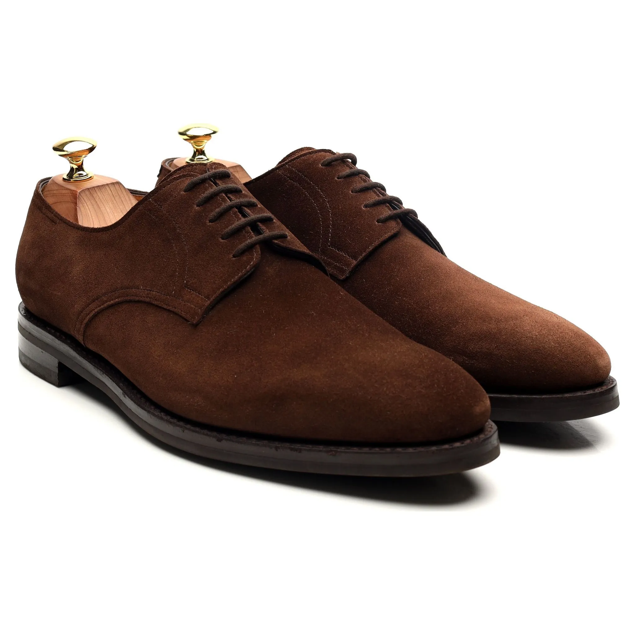 'Cleve' Dark Brown Suede Derby UK 8.5 E