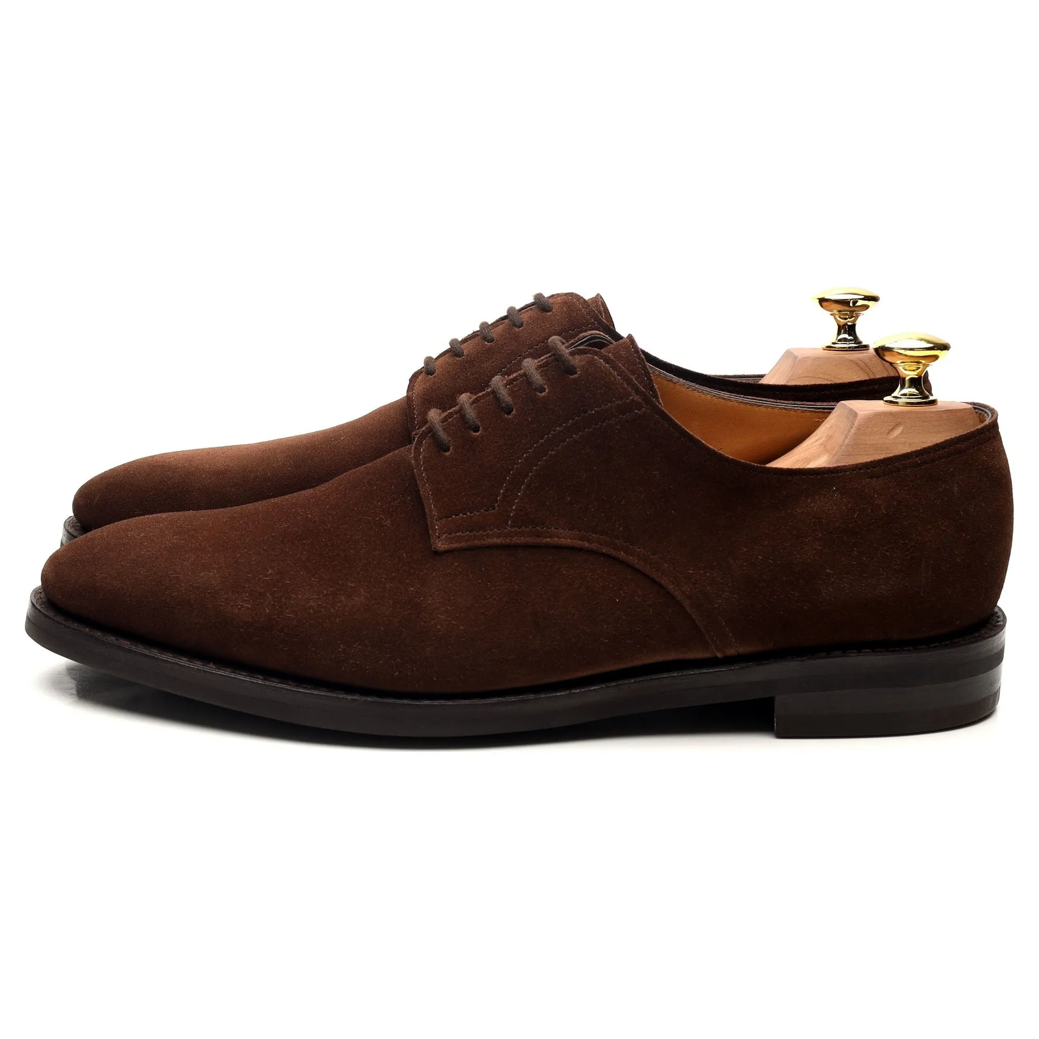 'Cleve' Dark Brown Suede Derby UK 8.5 E