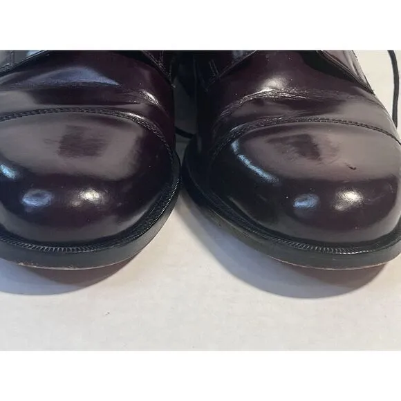 Cole Haan Oxfords‎  Mens Shoes 8.5 D  Leather Burgundy Cap Toe Worn 1 Time