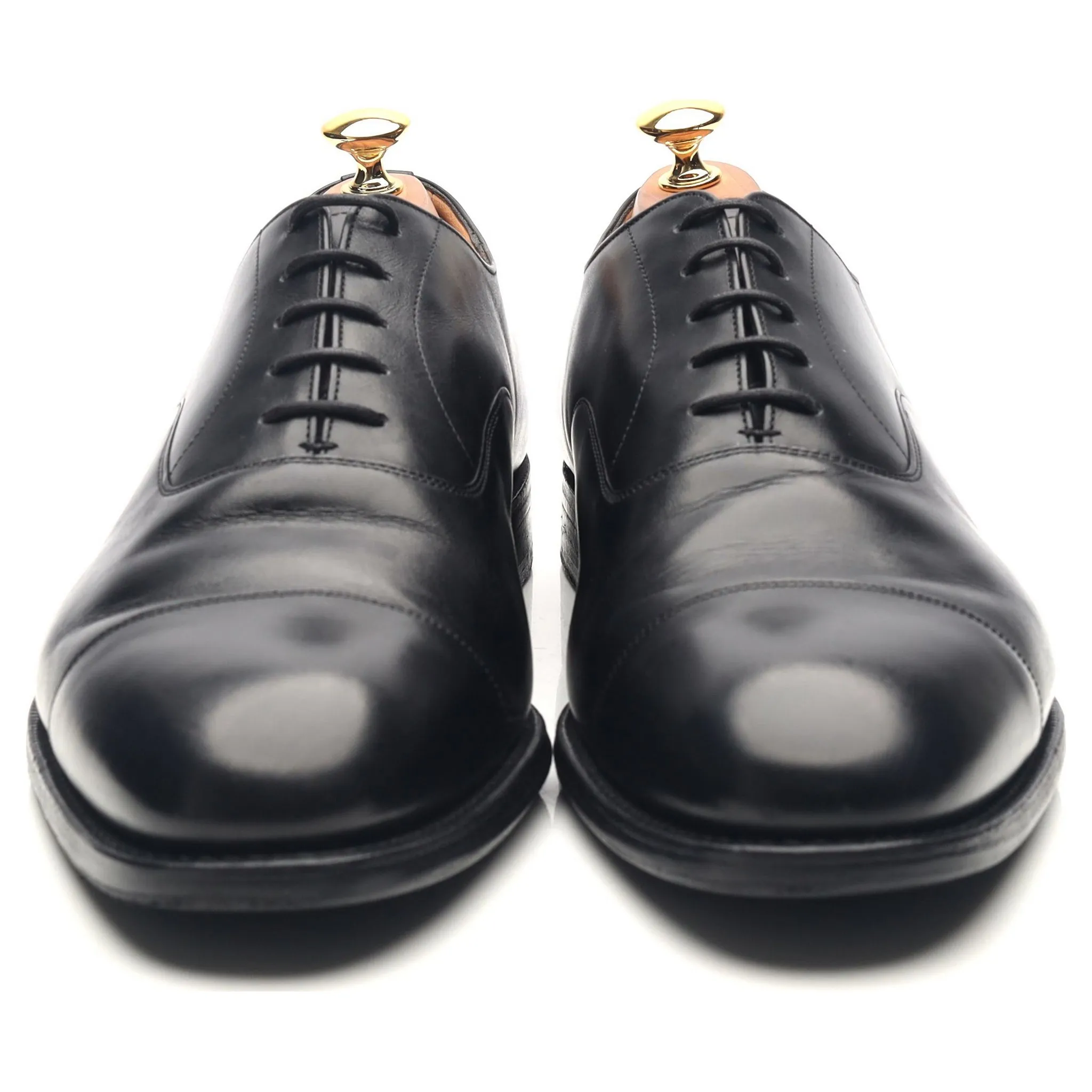 'Consul' Black Leather Oxford UK 10.5 H