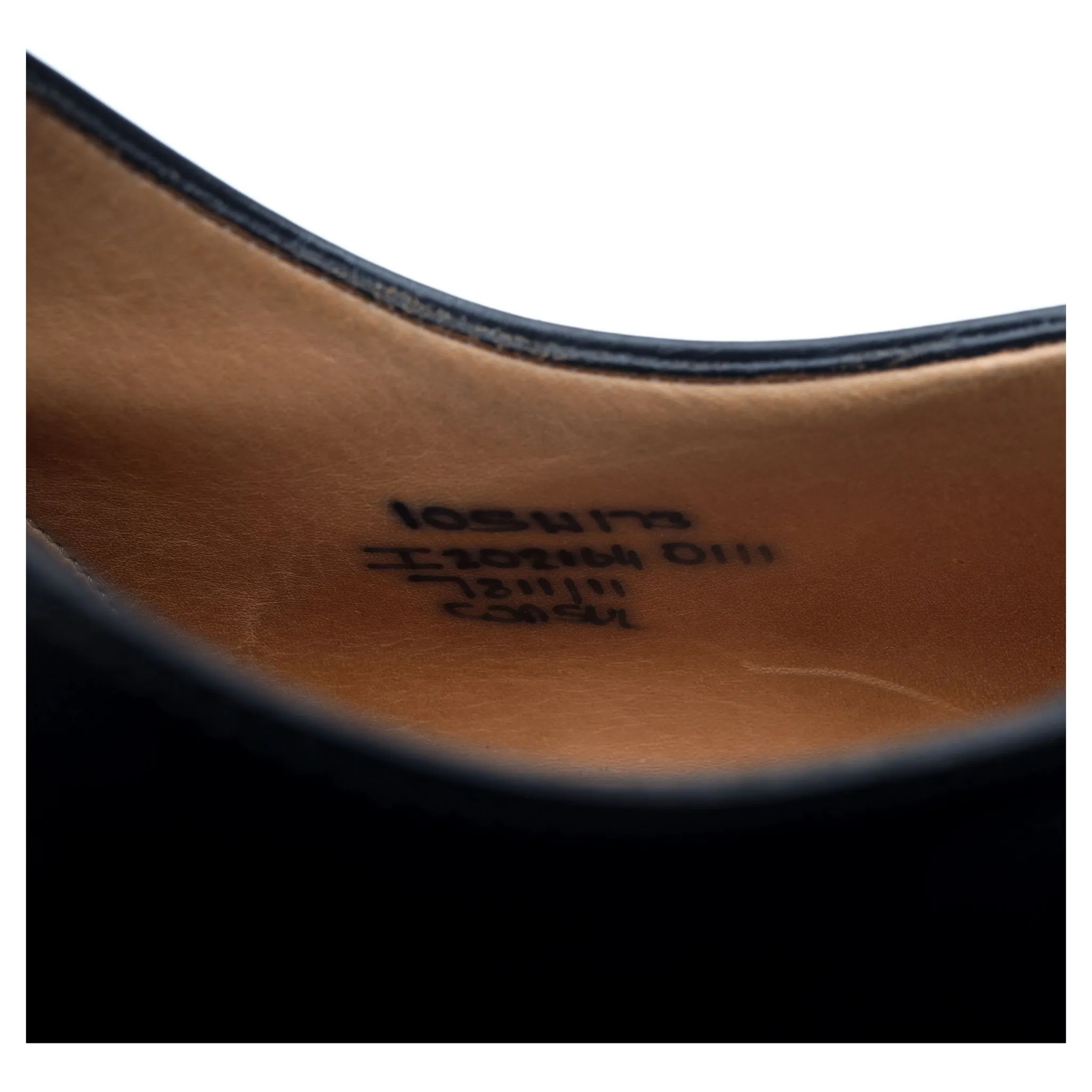 'Consul' Black Leather Oxford UK 10.5 H