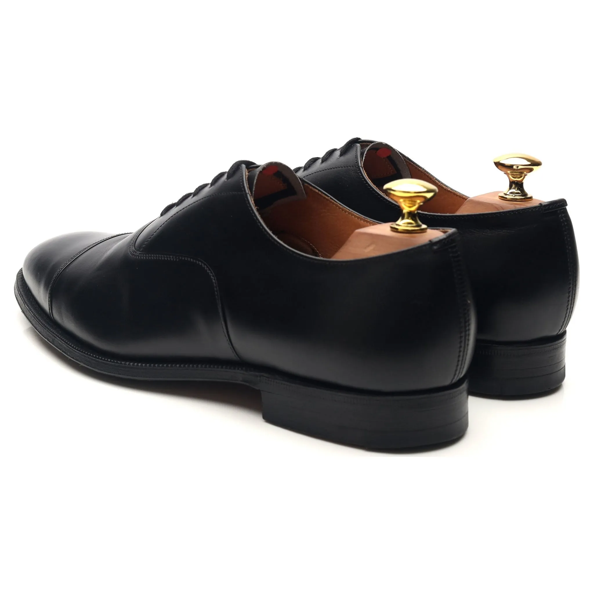 'Consul' Black Leather Oxford UK 8 G