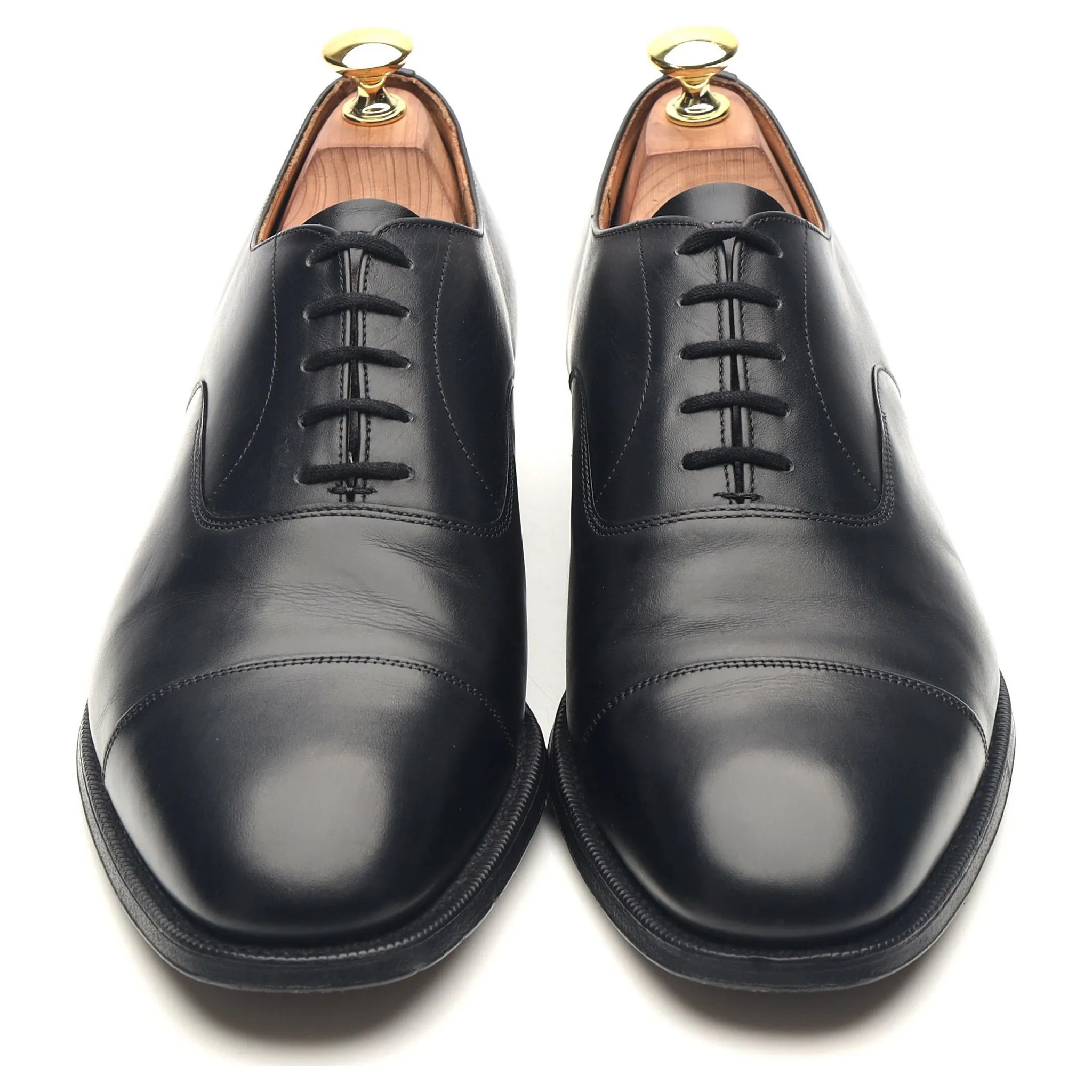 'Consul' Black Leather Oxford UK 8 G