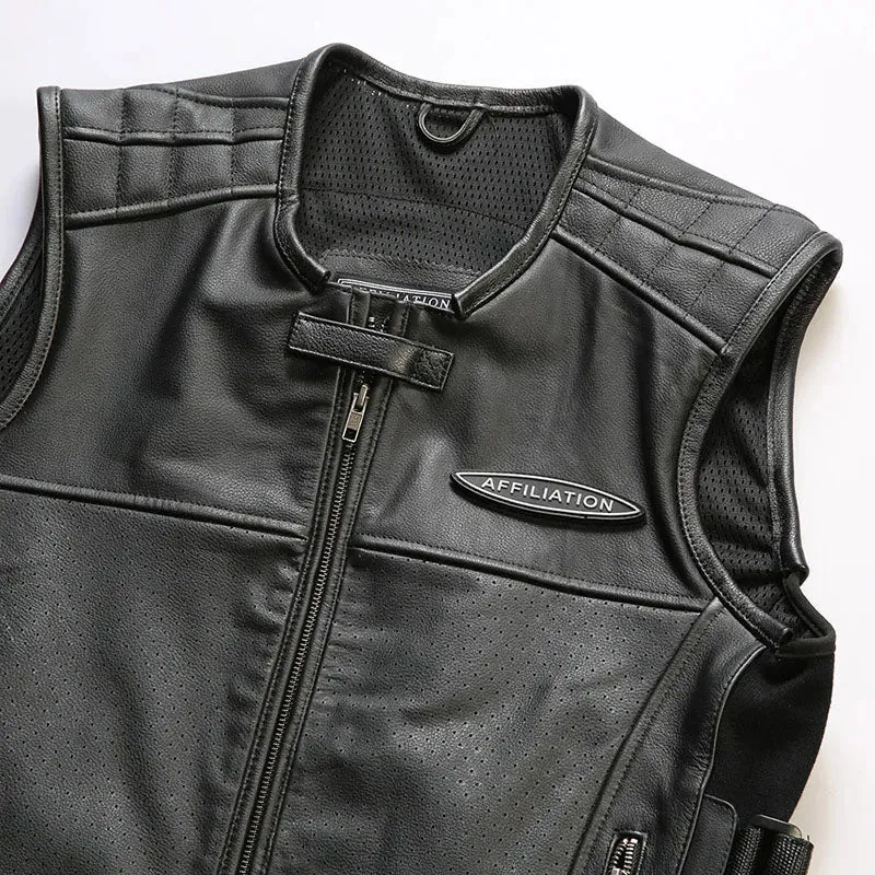 Cowhide Rider Vest