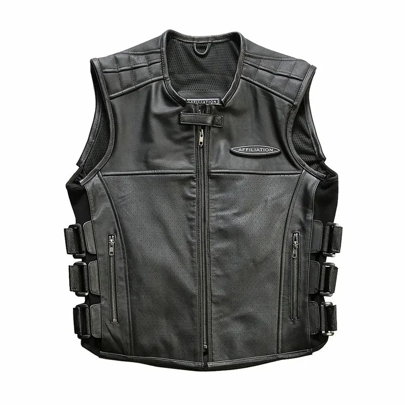 Cowhide Rider Vest
