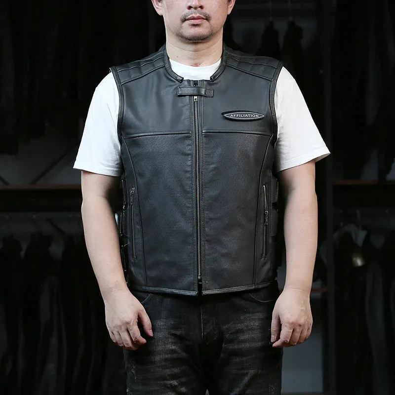 Cowhide Rider Vest