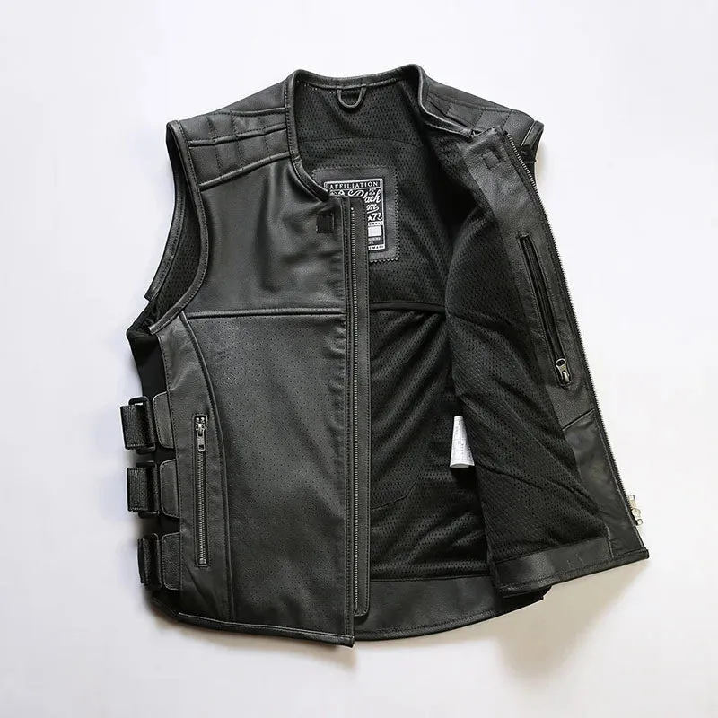 Cowhide Rider Vest