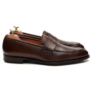 'Crawford' Dark Brown Leather Loafers UK 9.5 E