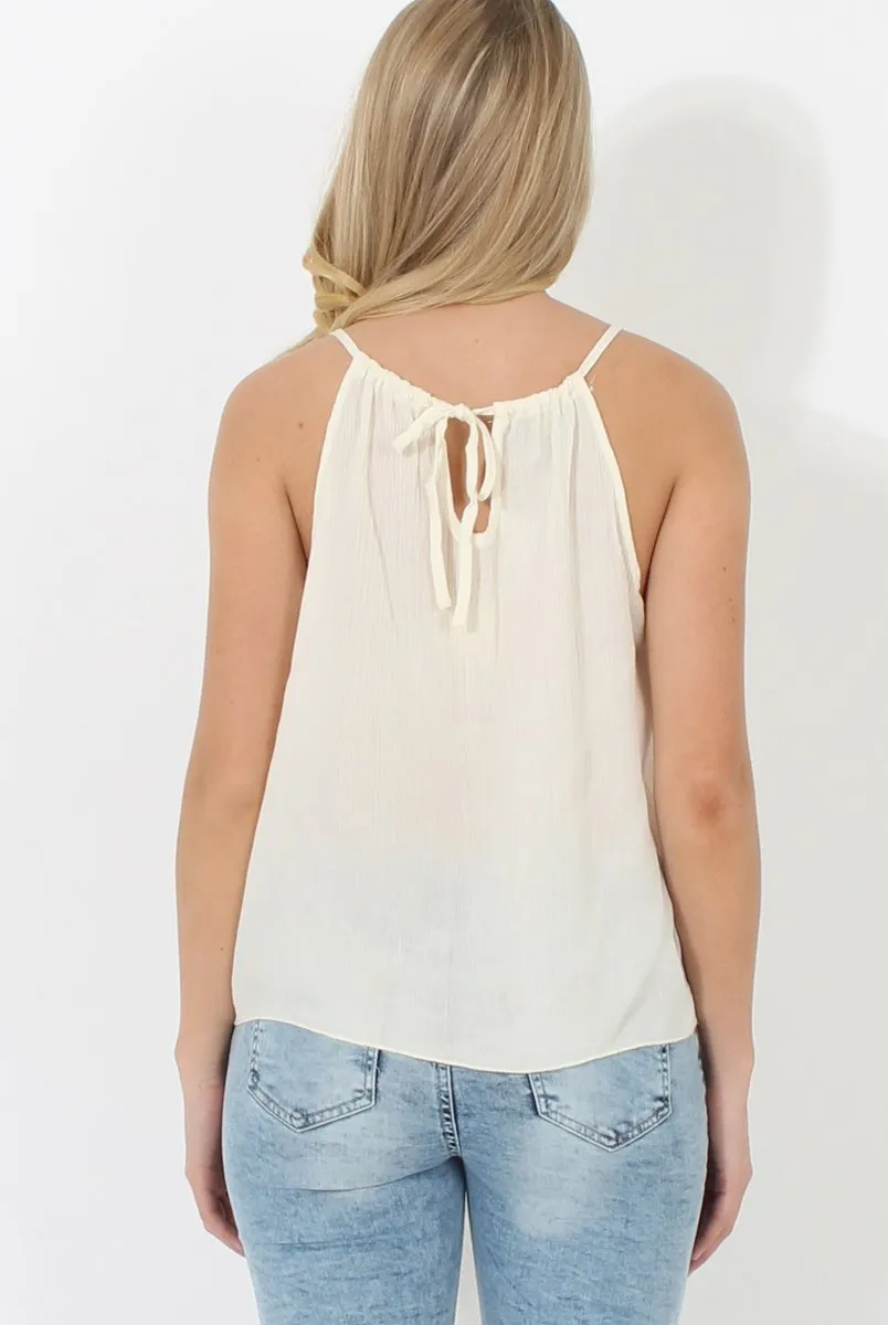 Cream Baggy Top - Boni