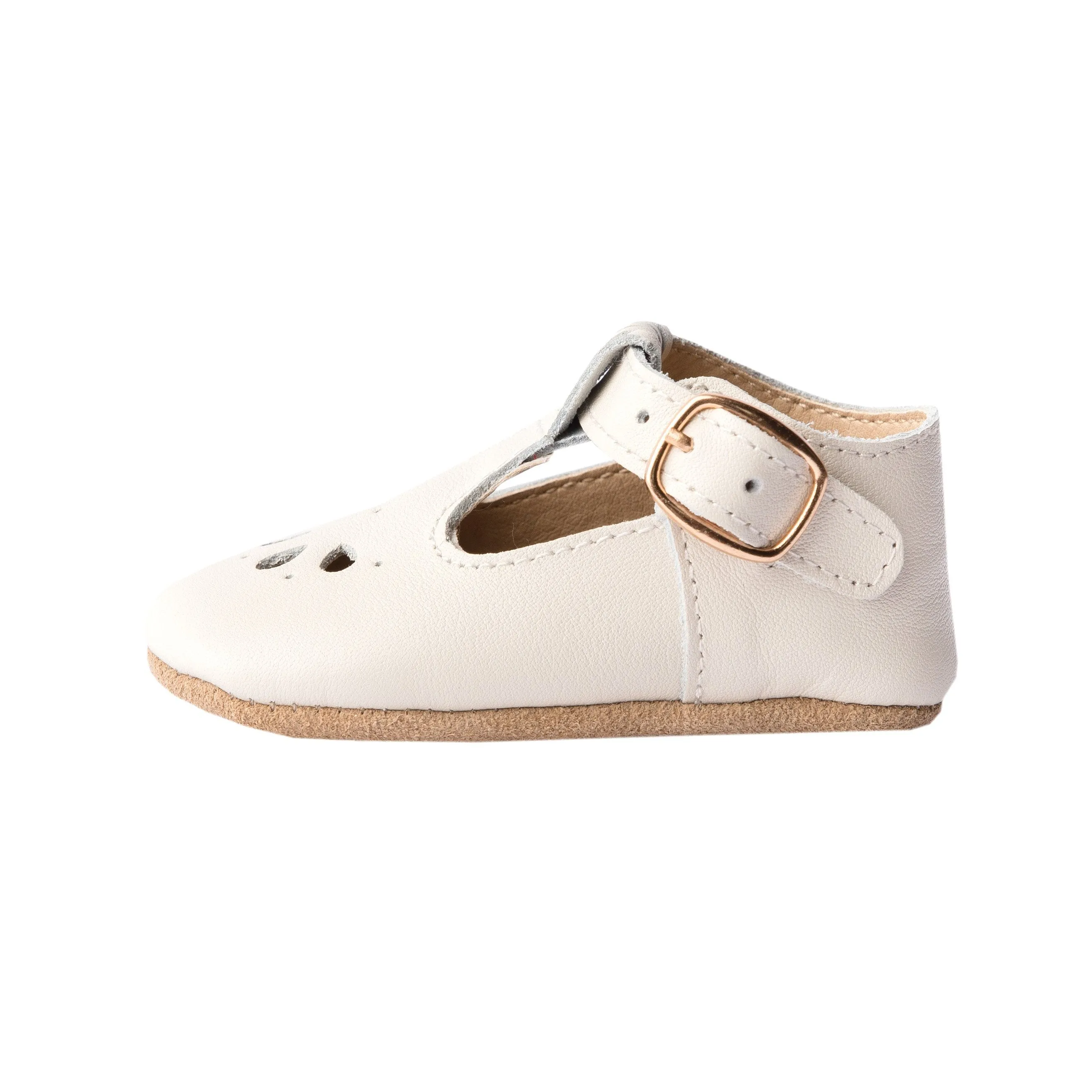 Cream - Daisy T-Bar - US Size 1-5 - Soft Sole