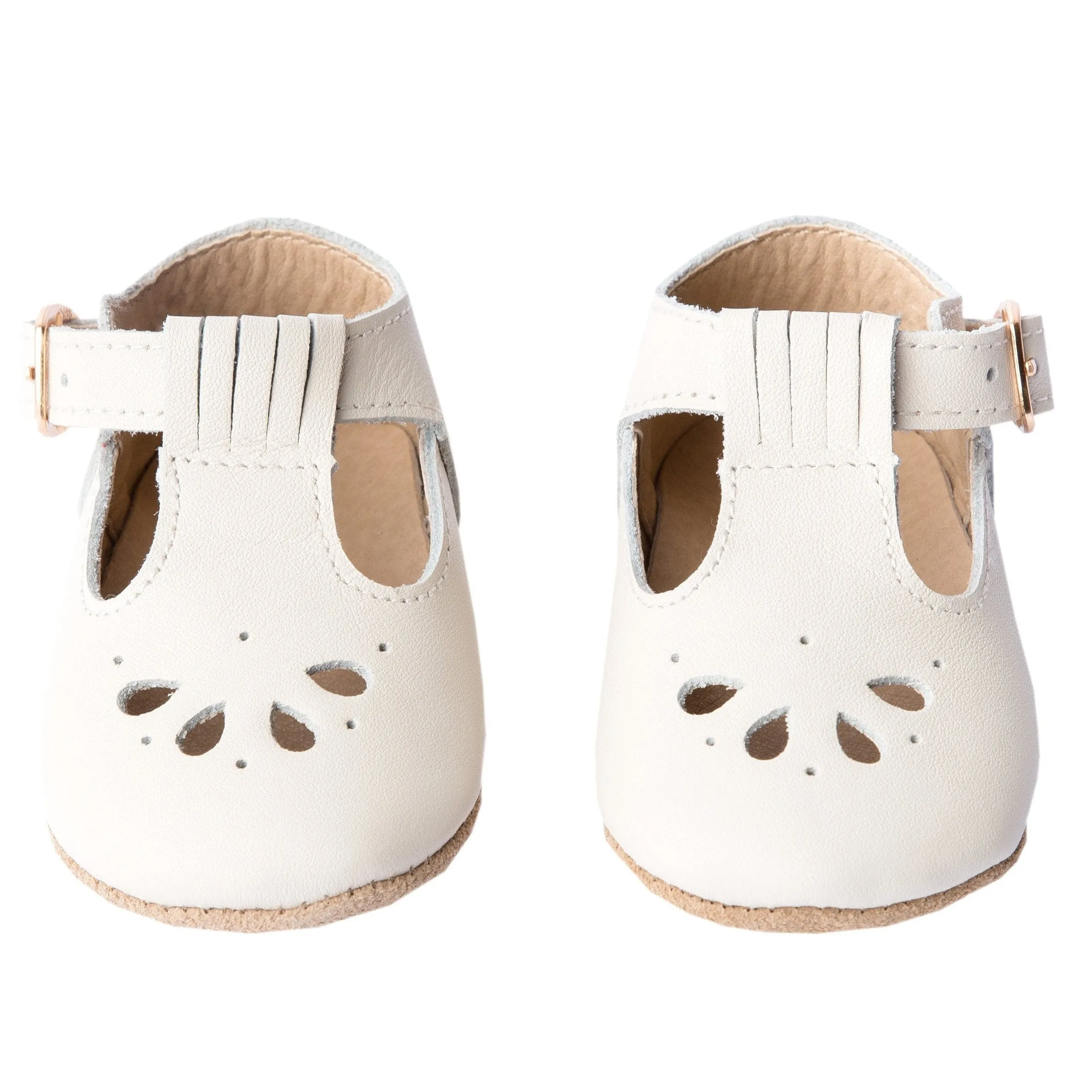 Cream - Daisy T-Bar - US Size 1-5 - Soft Sole