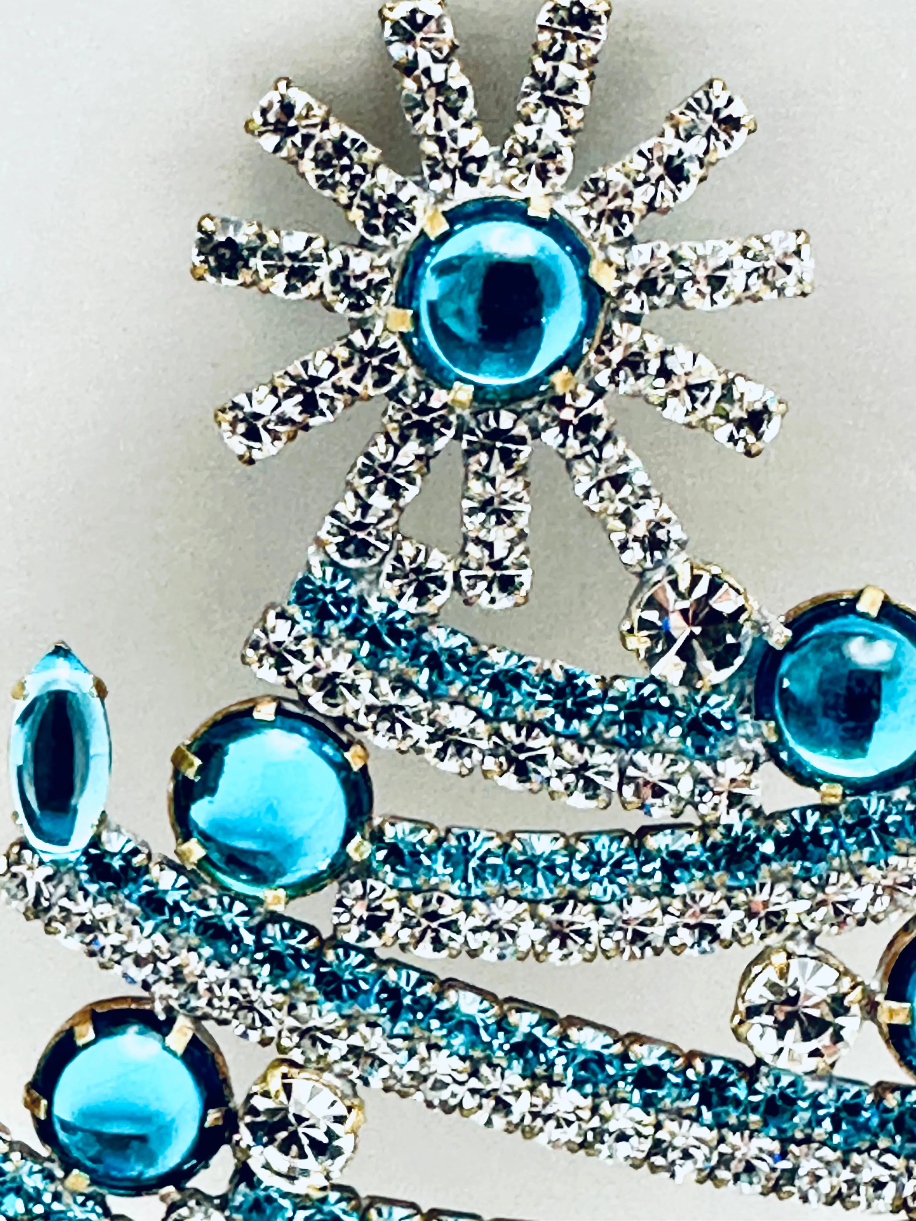Czech Rhinestone Christmas Tree Decoration #322
