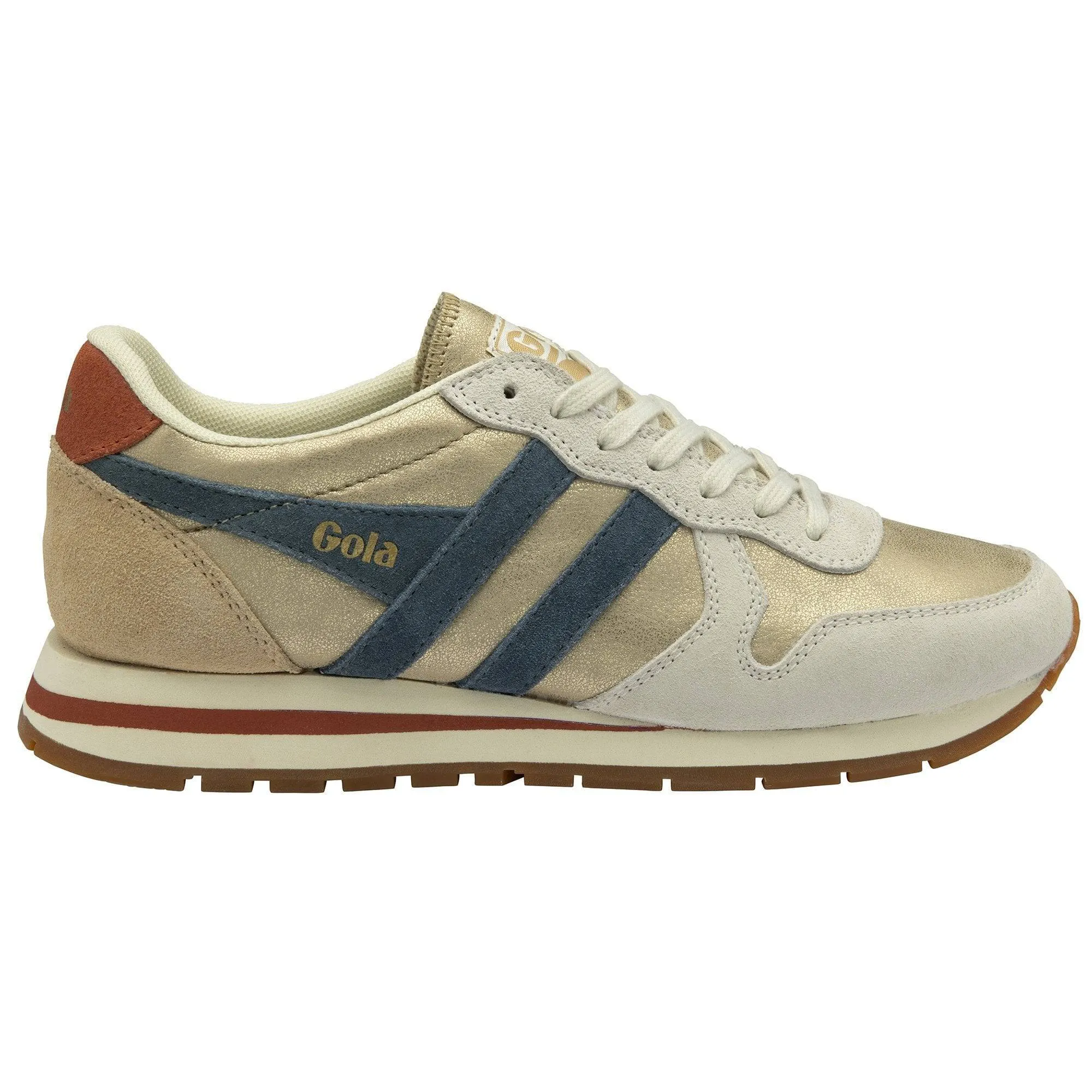 Daytona Blaze Sneaker by Gola | Gold/Ink/Orange Spice