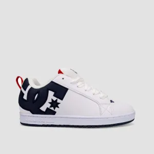 DC Court Graffik Shoes - White/Navy/Red