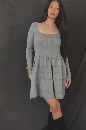 DEAL Girlll You Make That Look Good Gray Sweater Dress