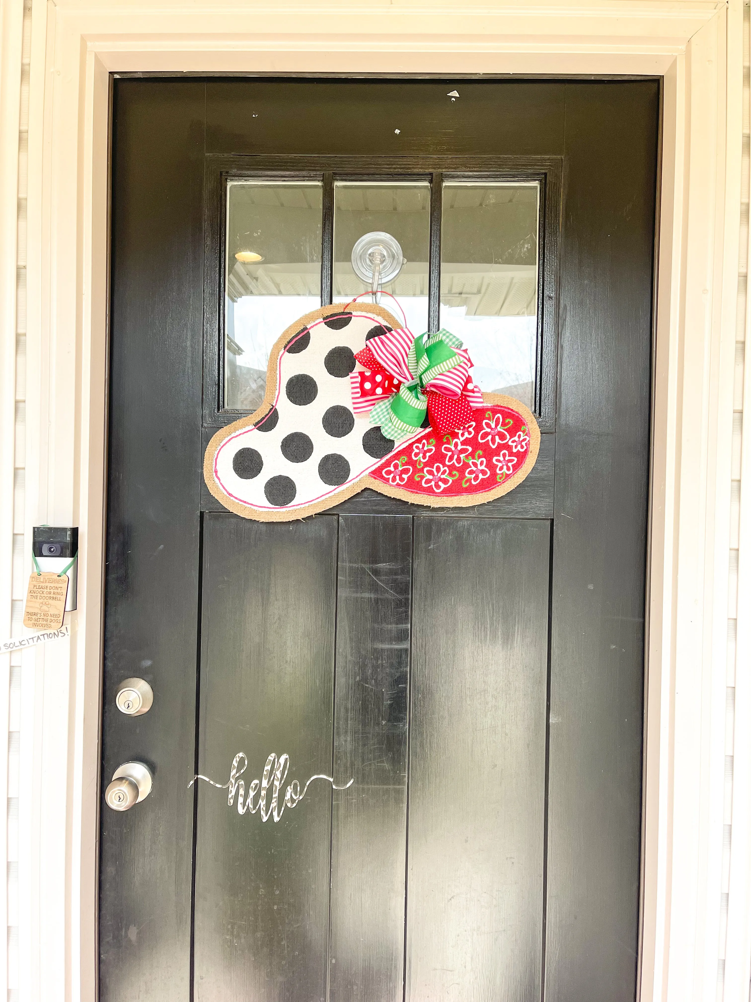 Derby Hat Burlap Door Hanger