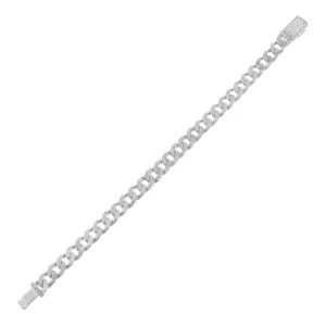 Diamond Cuban Chain Link Bracelet 14K