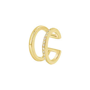 Diamond Pave Open Band Ear Cuff