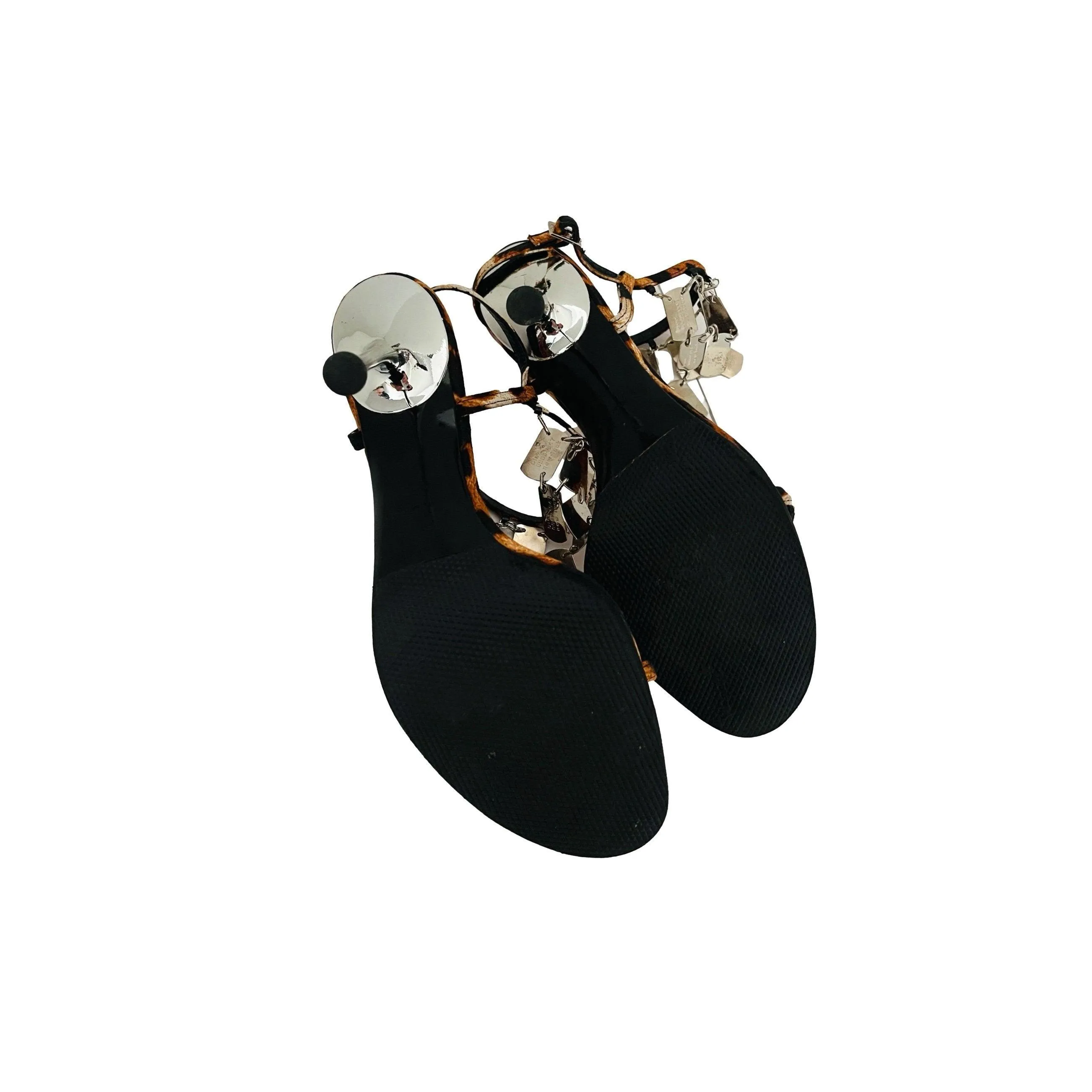 Dior Cheetah Silver Charm Heels