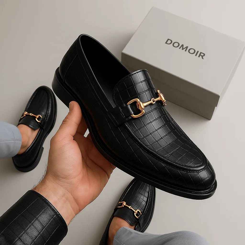 Domoir | Alligator Print Loafers