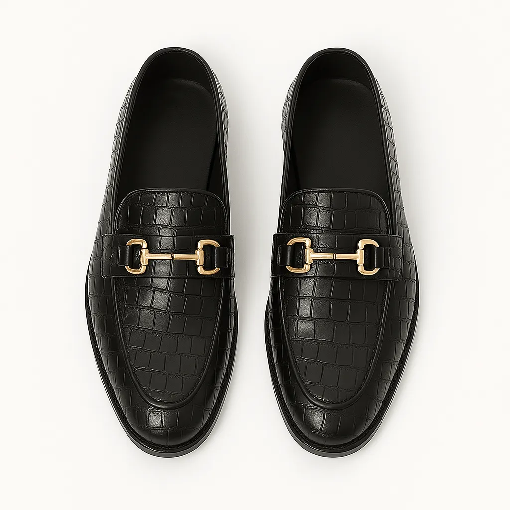 Domoir | Alligator Print Loafers