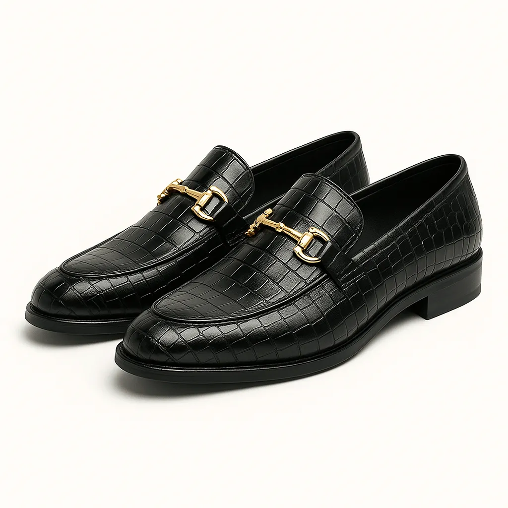 Domoir | Alligator Print Loafers