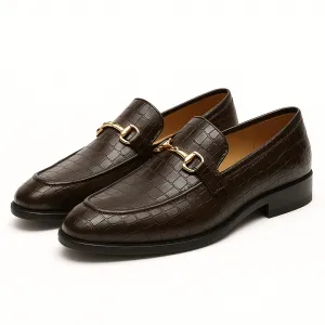 Domoir | Alligator Print Loafers