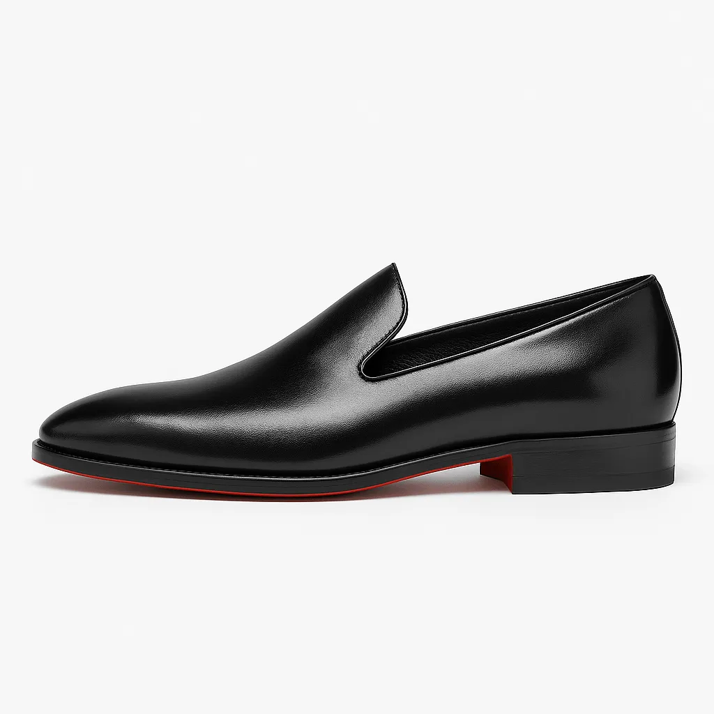 Domoir | Signature Red Sole Leather Loafers