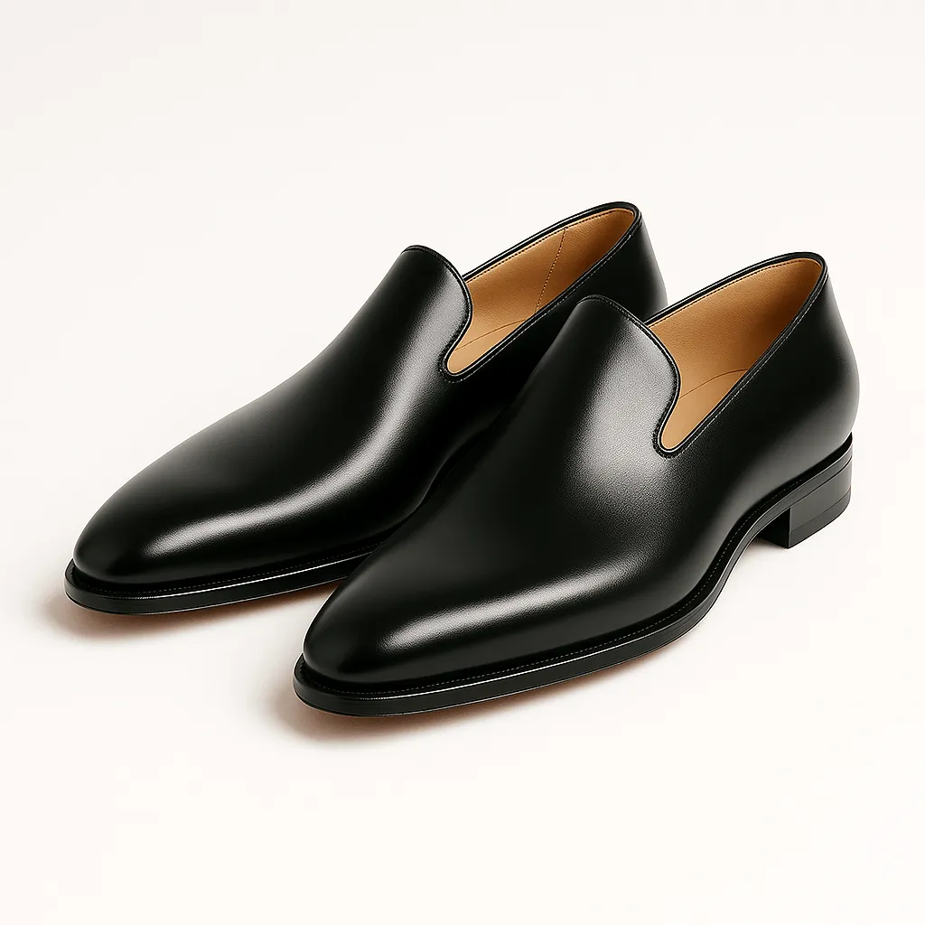 Domoir | Signature Red Sole Leather Loafers