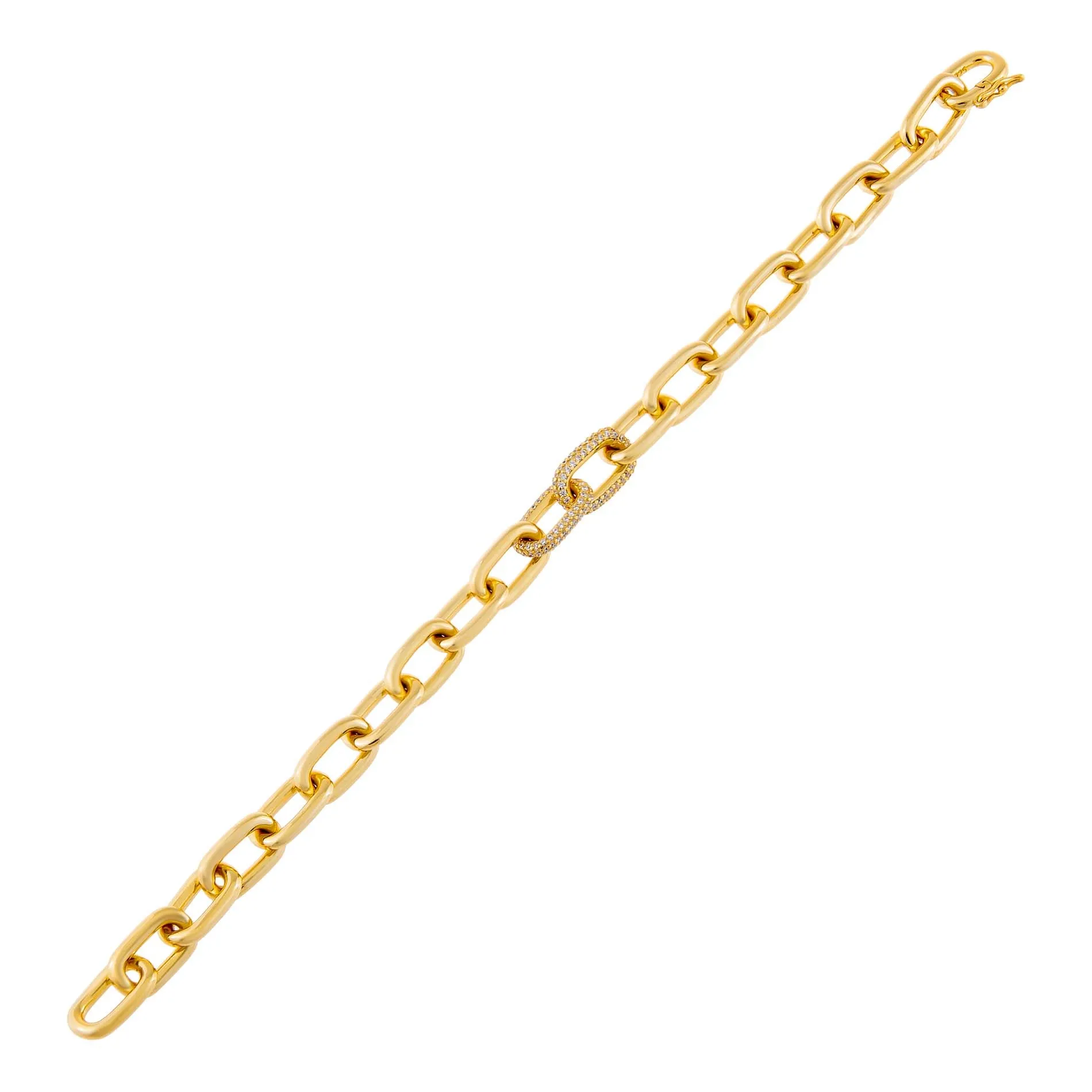 Double Pavé Link Bracelet