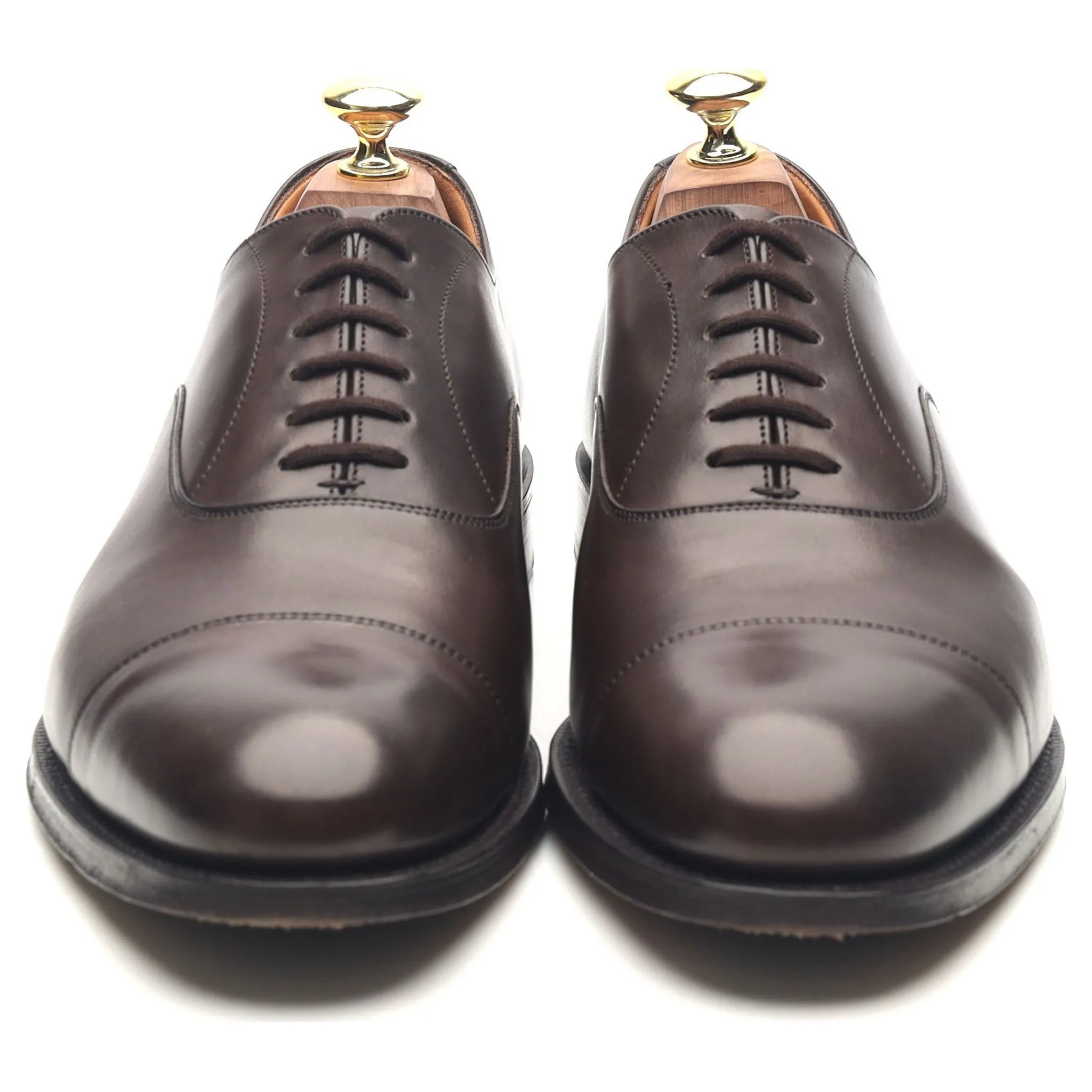 'Dubai' Dark Brown Leather Oxford UK 7 F