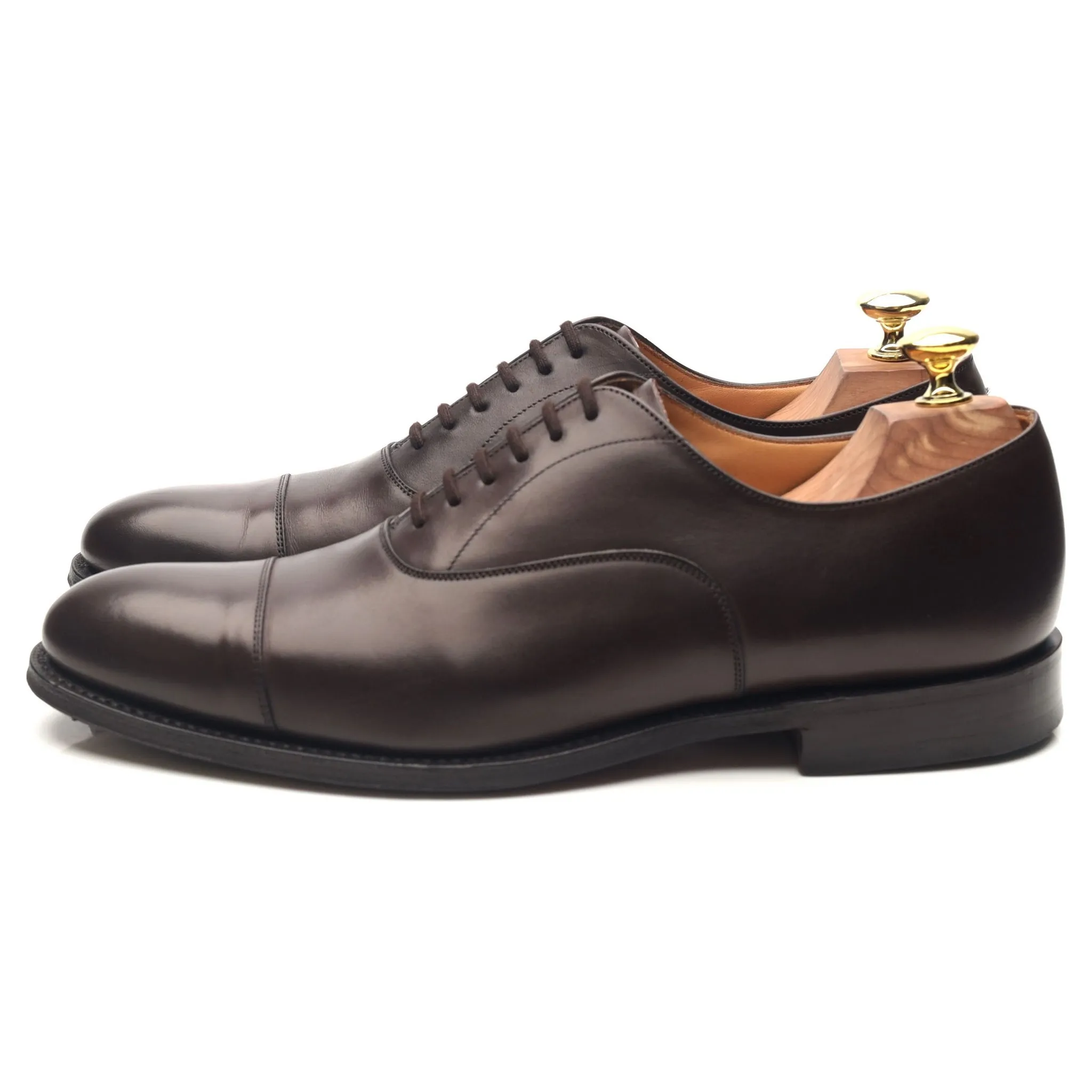 'Dubai' Dark Brown Leather Oxford UK 7 F