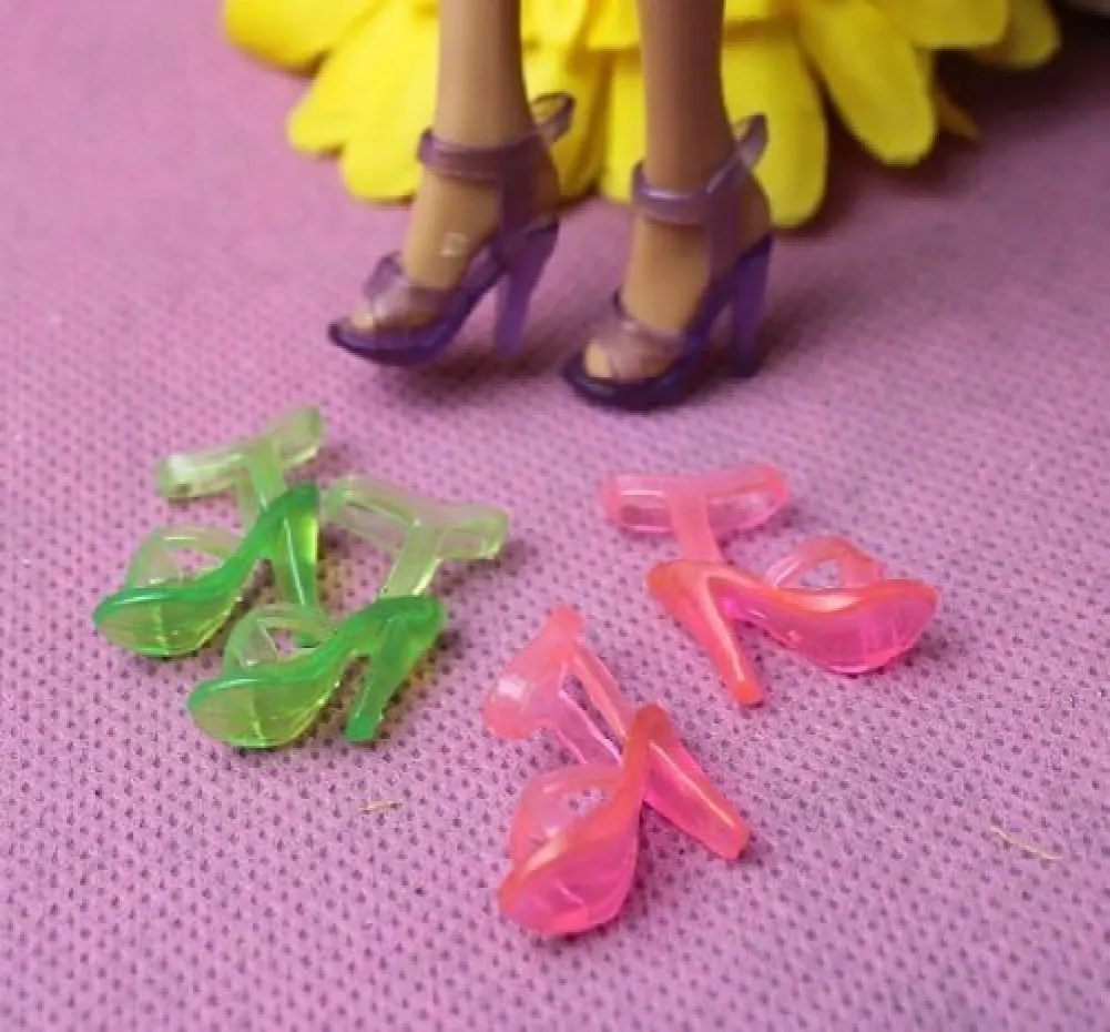 E-TING 10 Pairs/Lot Fashion Mini Shoes doll Doll accessories Random Style