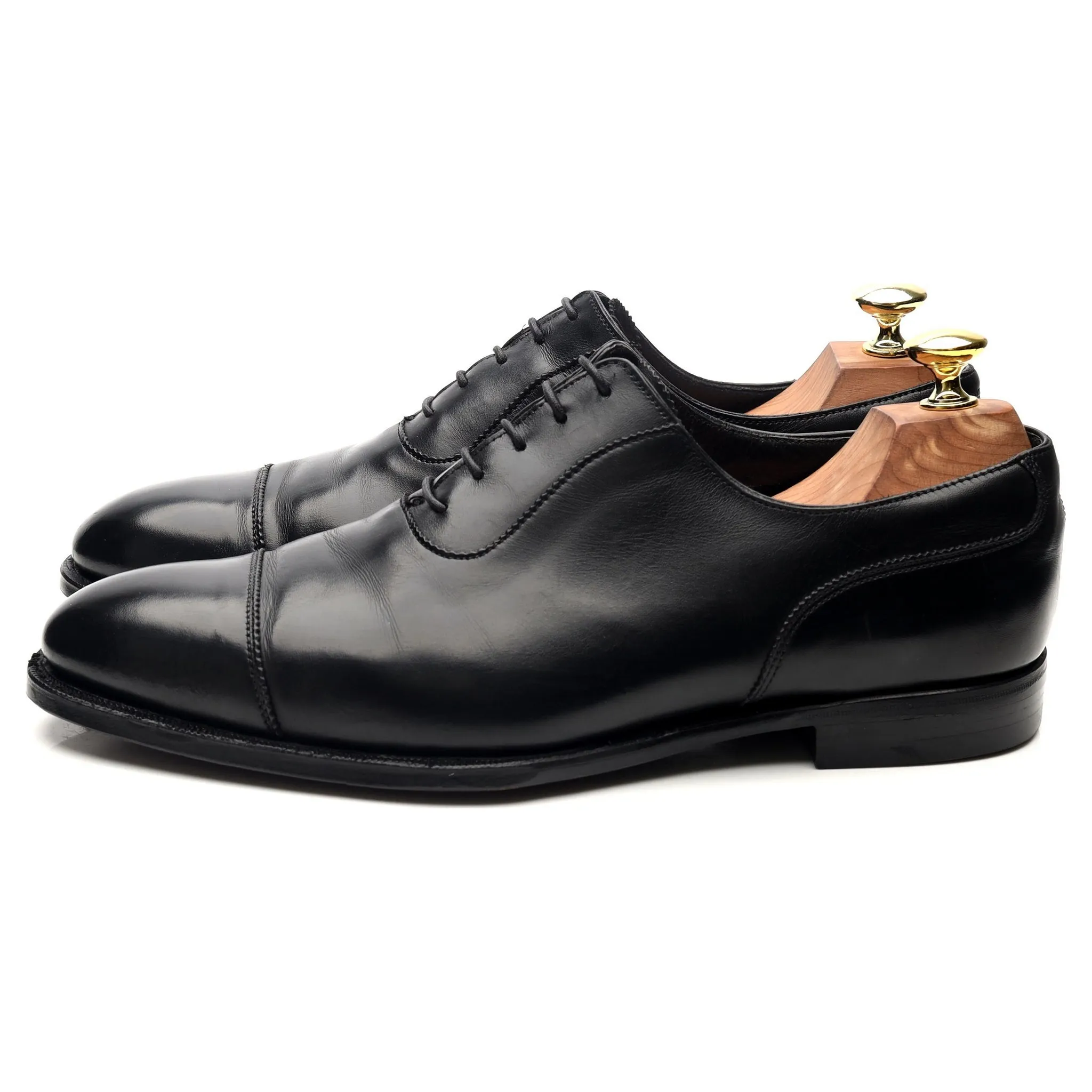 'Egerton' Black Leather Oxford UK 7.5 E