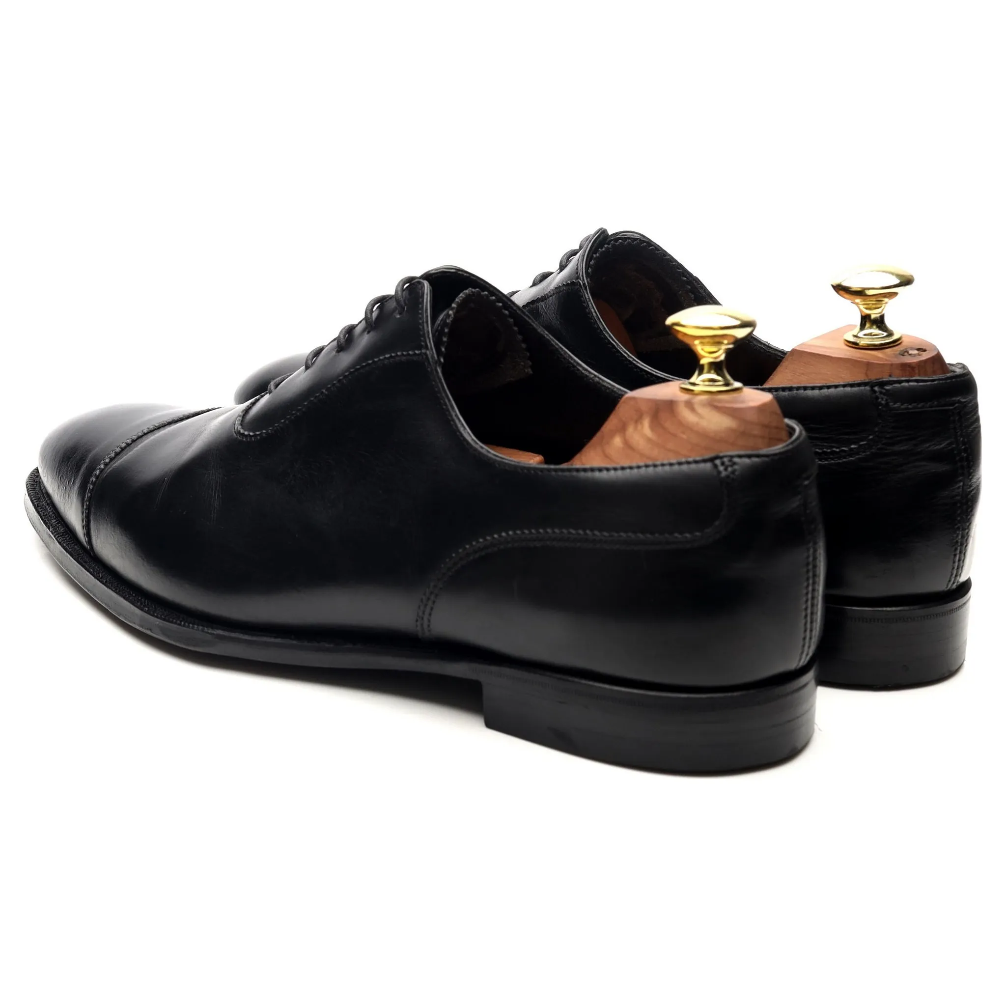 'Egerton' Black Leather Oxford UK 7.5 E